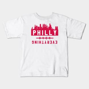 Philly over Everything - White/Red Kids T-Shirt